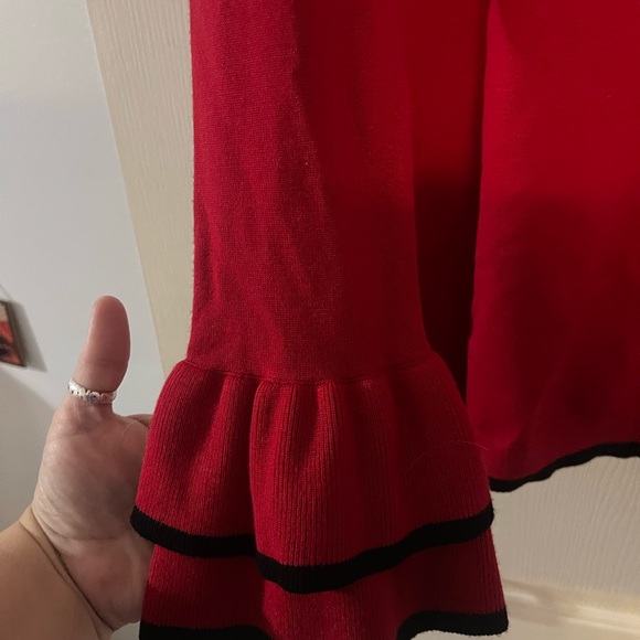 Calvin Klein Women's Vibrant Red Cowl Neck Sweater - Picture 2 of 3